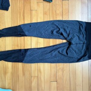 lululemon athletica Gray and Black Leggings